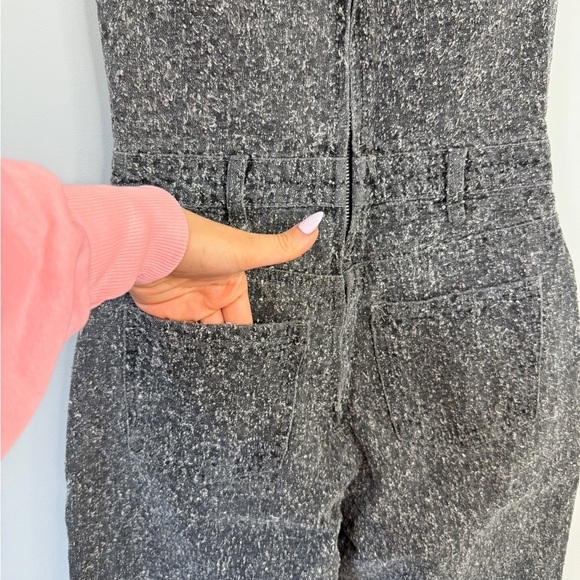 PrettyLittleThing Gray Bobble Straight Leg Corset Jumpsuit - Picture 5 of 10